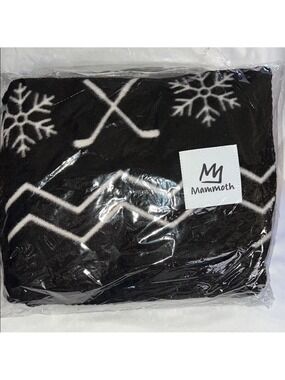 Mammoth Kings Hockey Team Theme Chevron Pattern Lap Blanket